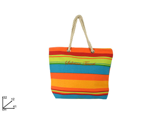 Picture of BEACH BAG STRIPED RAINBOW